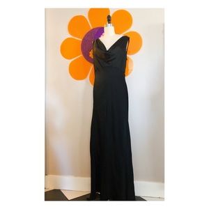 DKNY Vintage front drape Silk Evening Gown
